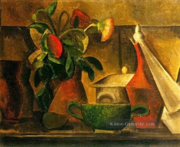  picasso - Stillleben au Bouquet fleurs 1908 kubist Pablo Picasso